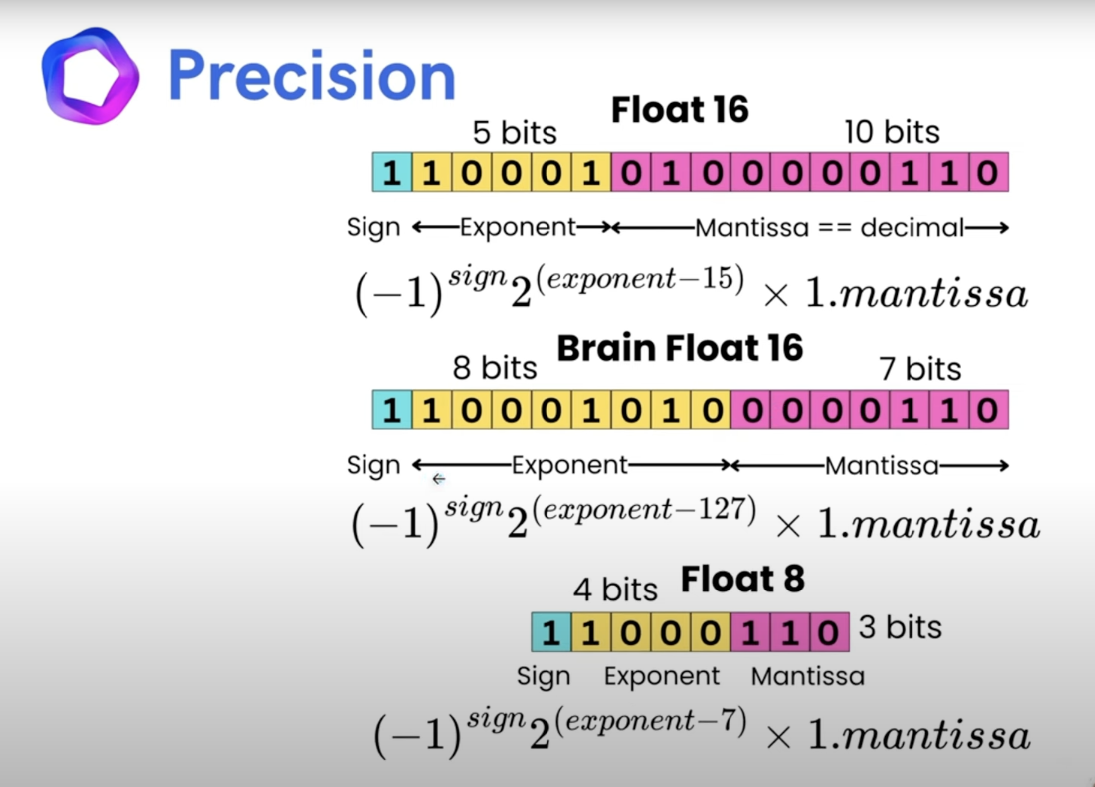 float16 & bfloat16 & float8